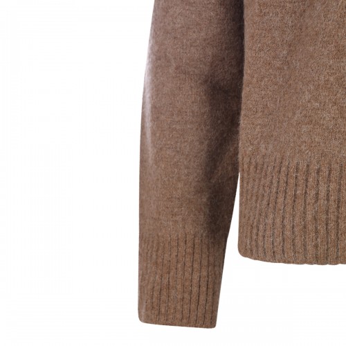 BROWN COTTON KNITWEAR