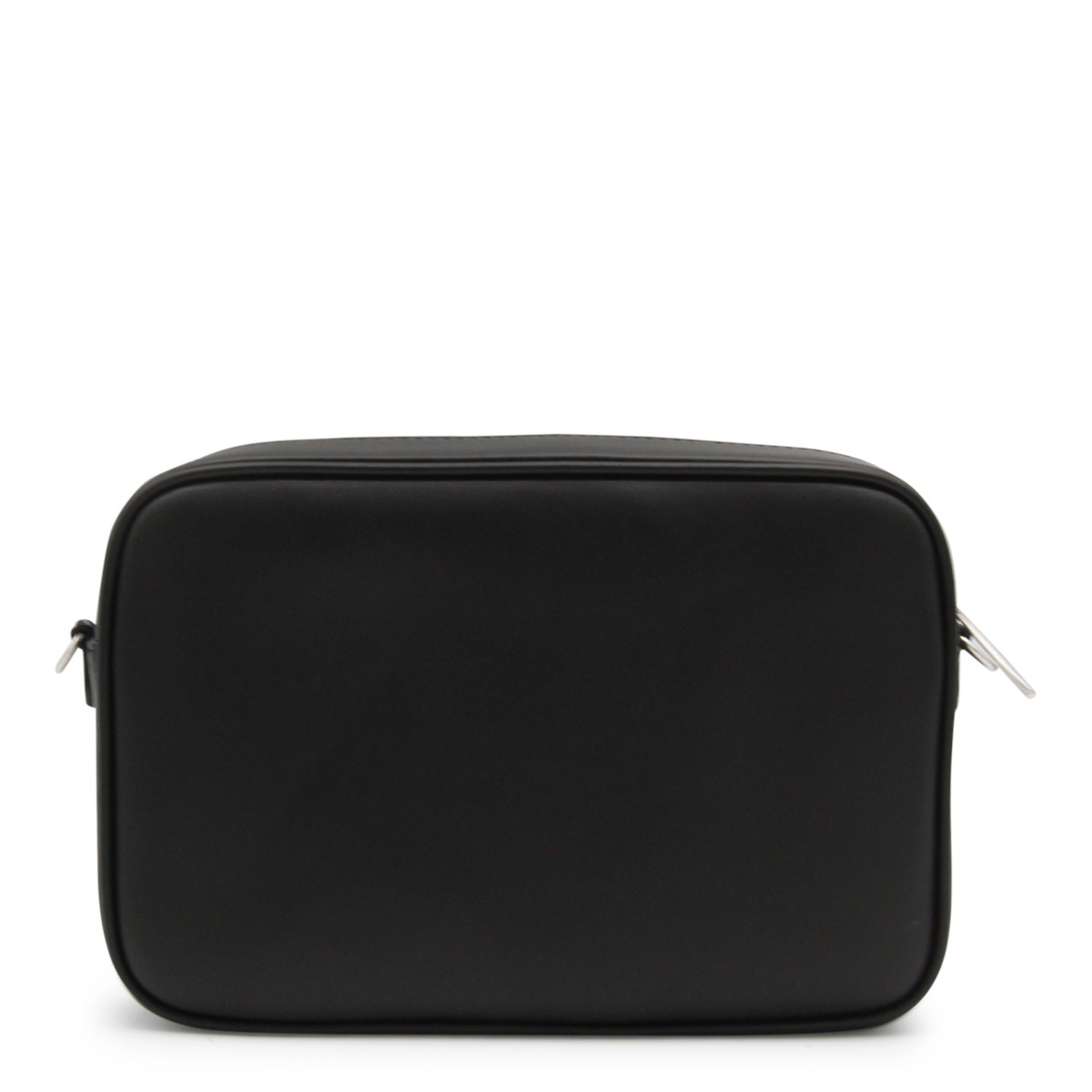 BLACK LEATHER CROSSBODY BAG