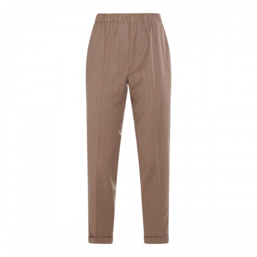 BEIGE WOOL ROSALBA PANTS
