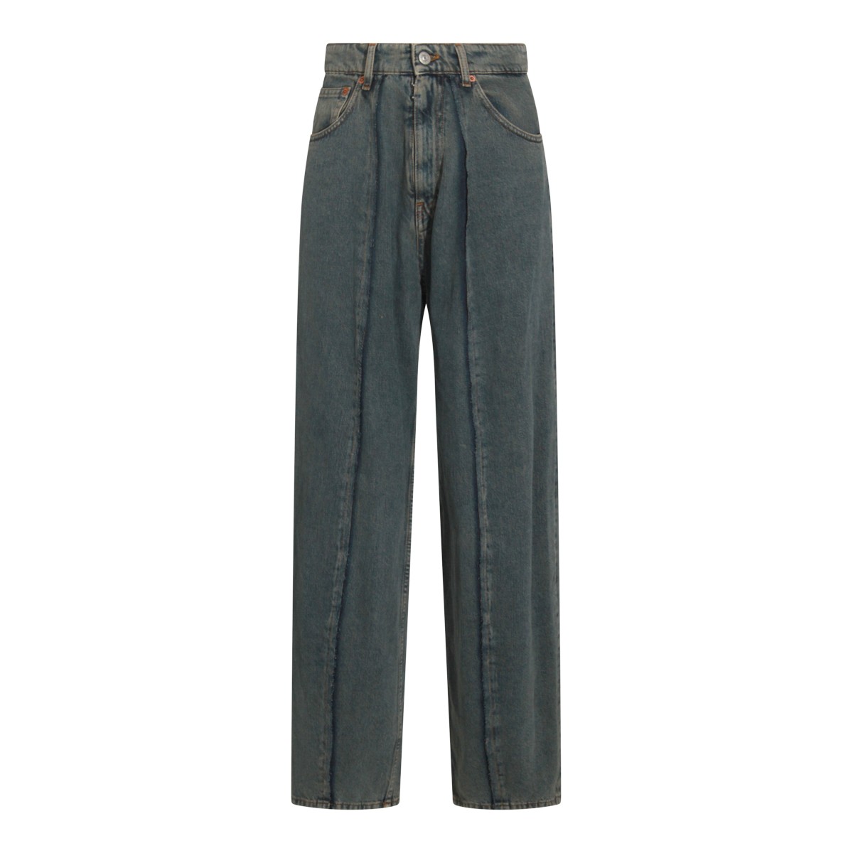 LIGHT GREY COTTON JEANS