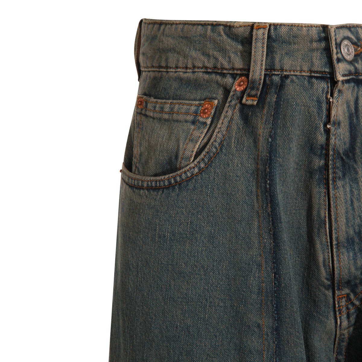 LIGHT GREY COTTON JEANS