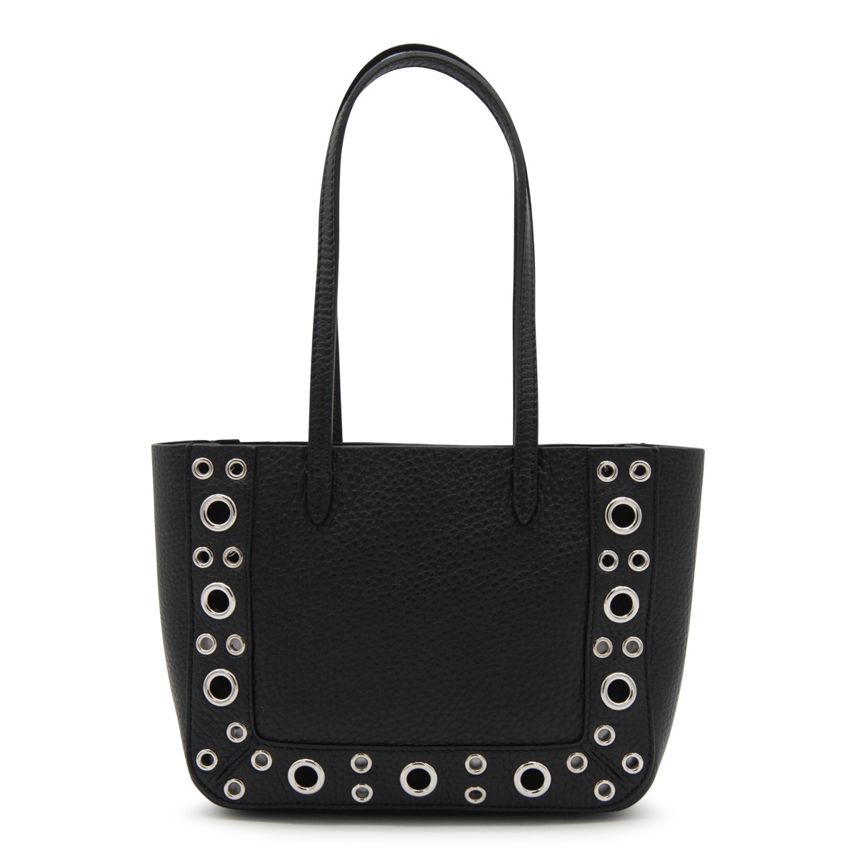 BLACK LEATHER TOTE