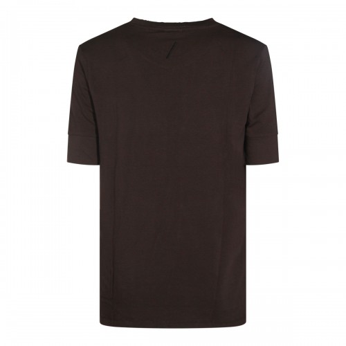 DARK BROWN COTTON T-SHIRT 2