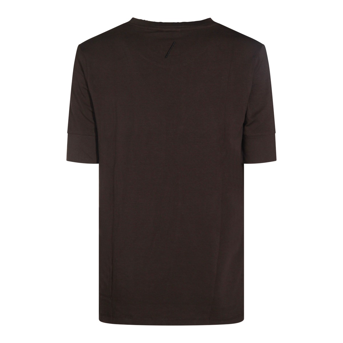 DARK BROWN COTTON T-SHIRT