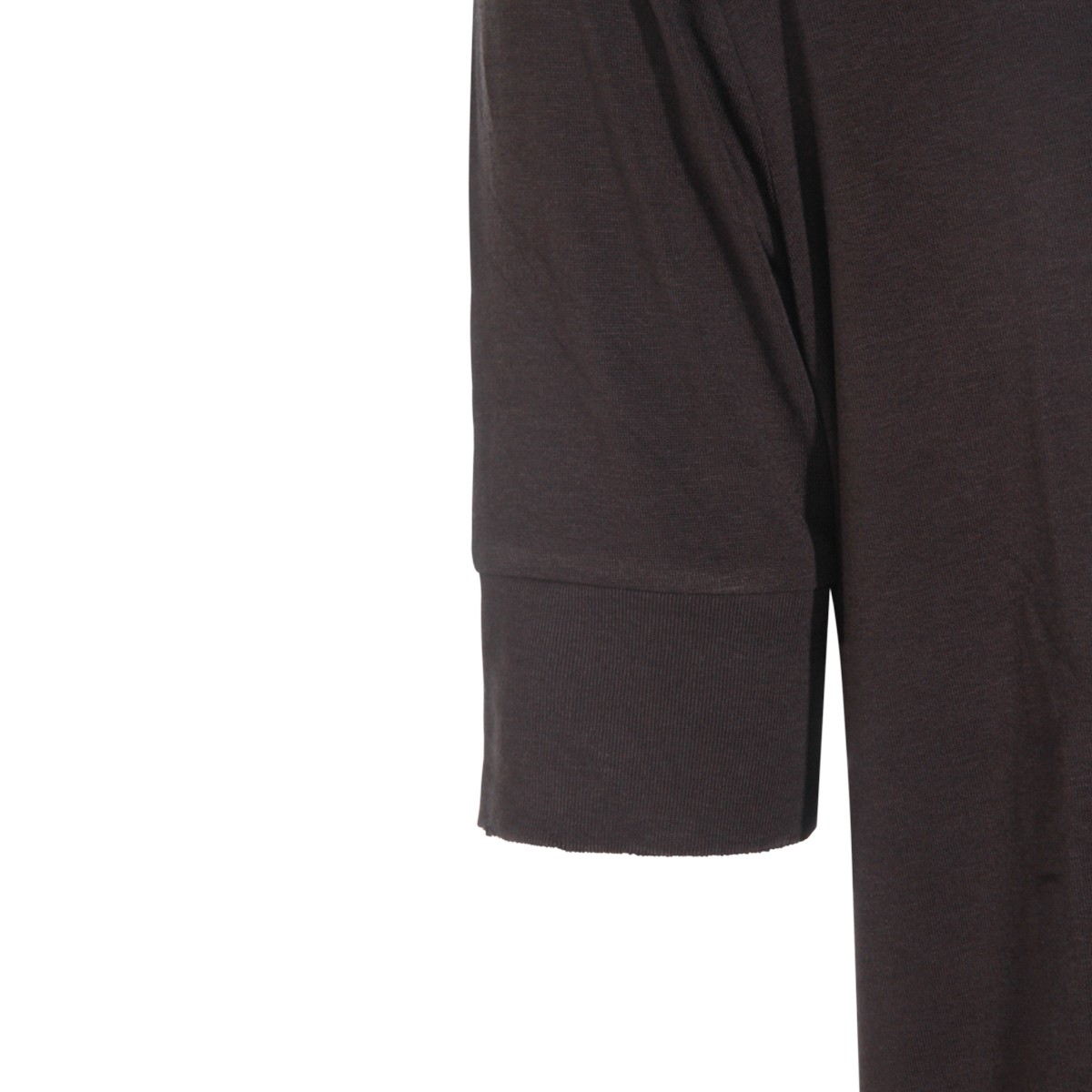 DARK BROWN COTTON T-SHIRT