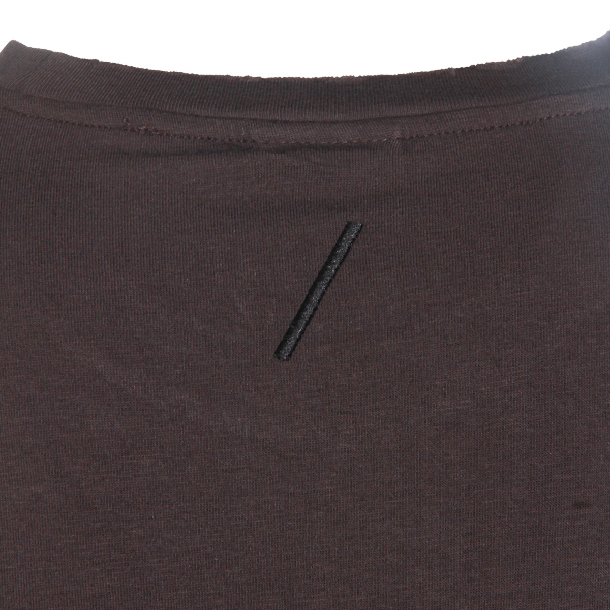 DARK BROWN COTTON T-SHIRT