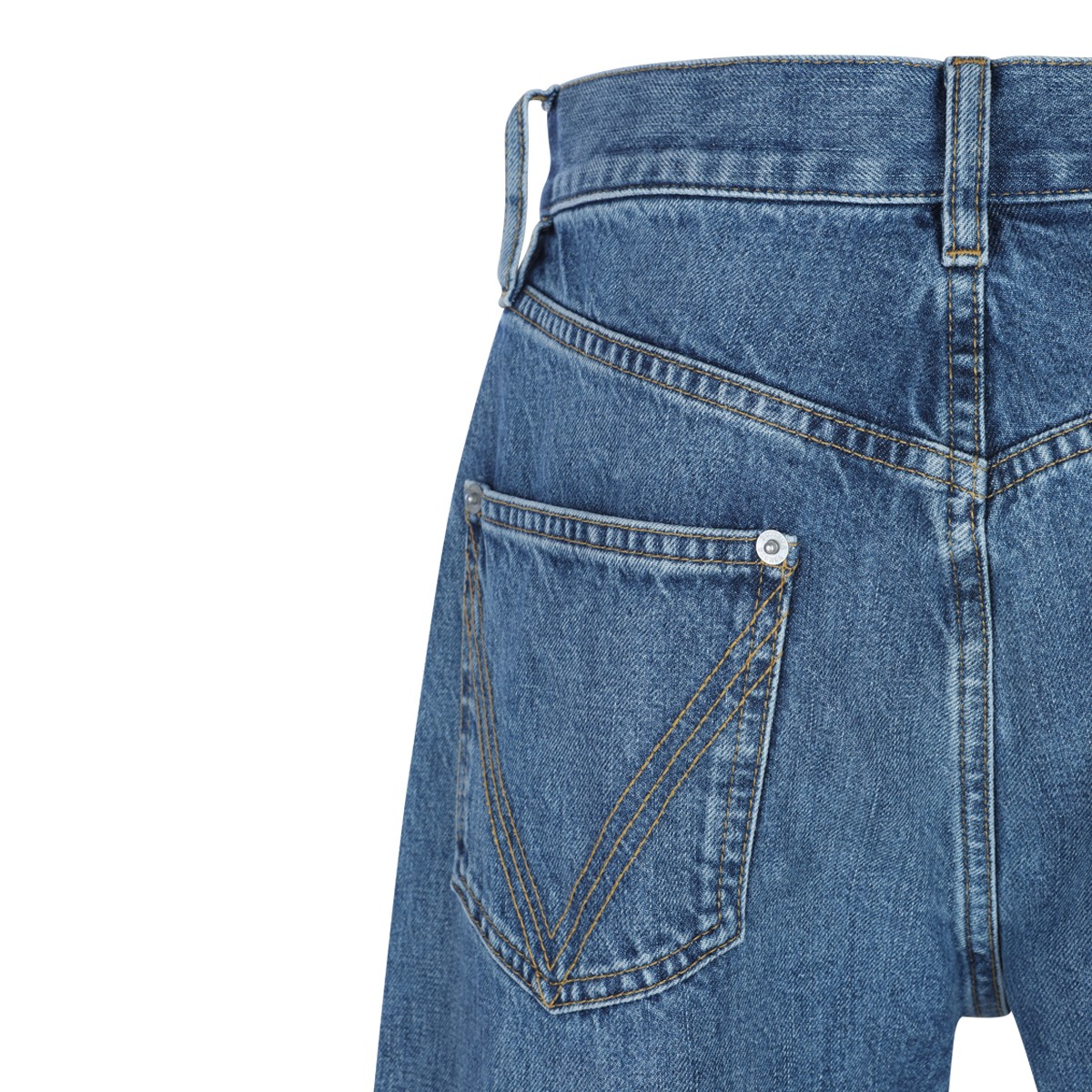 MID BLUE COTTON JEANS