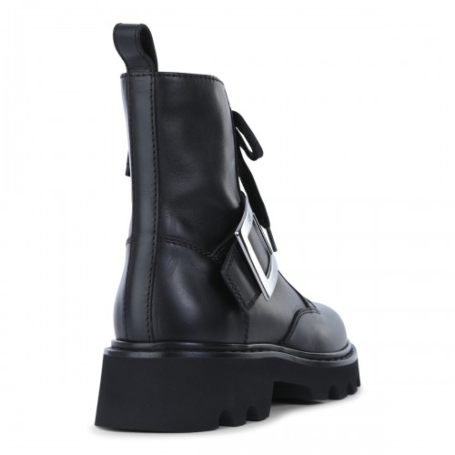 BLACK LEATHER BOOTS