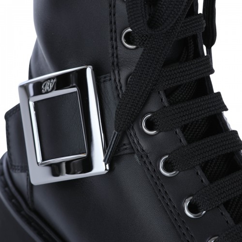 BLACK LEATHER BOOTS