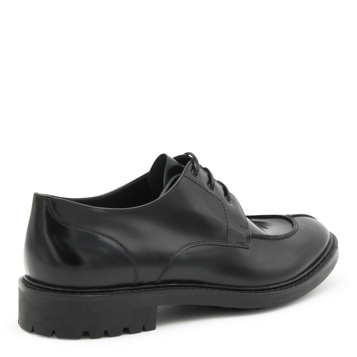BLACK LEATHER LACE UP SHOES BLACK LEATHER LACE UP SHOES