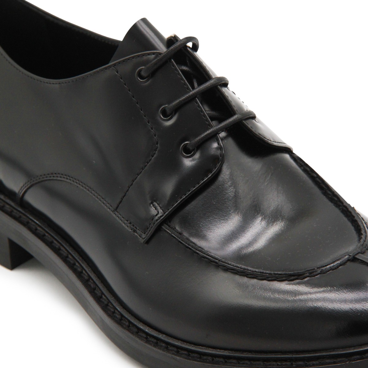 BLACK LEATHER LACE UP SHOES BLACK LEATHER LACE UP SHOES