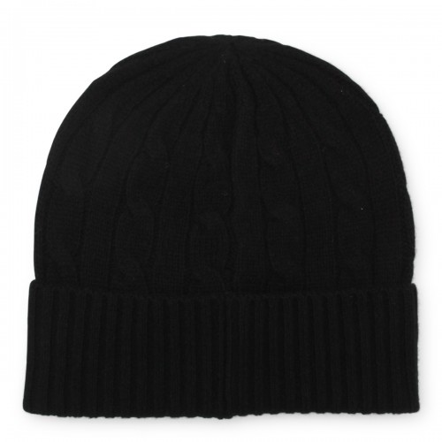 BLACK WOOL BEANIE 2