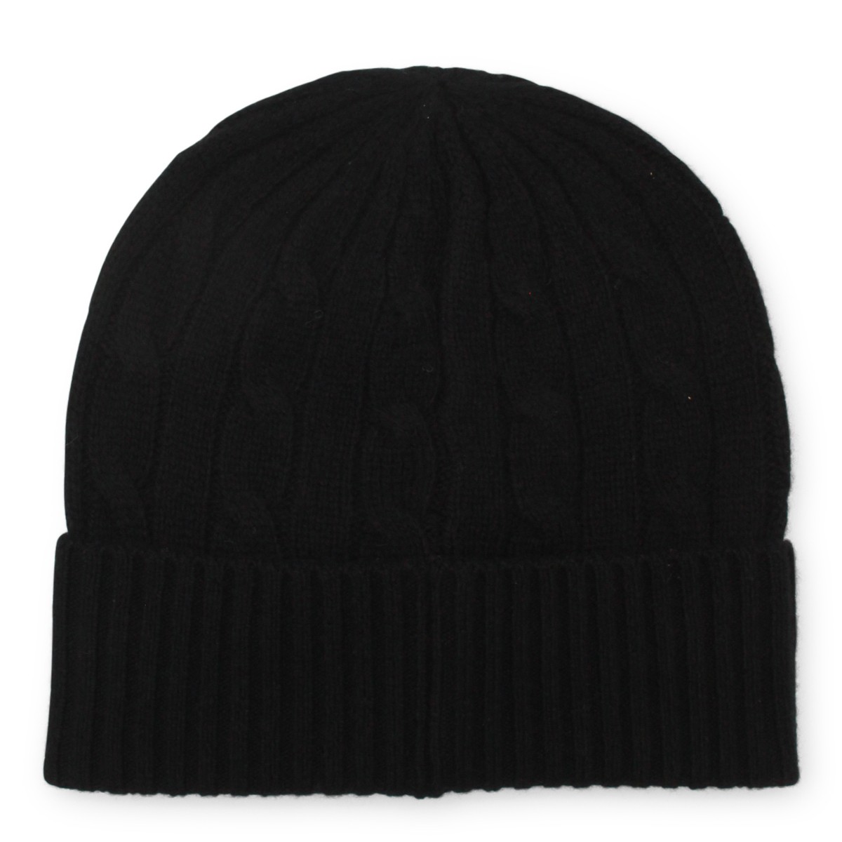 BLACK WOOL BEANIE