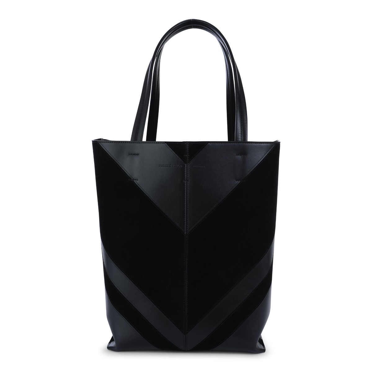 BLACK LEATHER TOTE