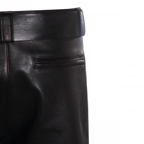 BLACK LEATHER PANTS