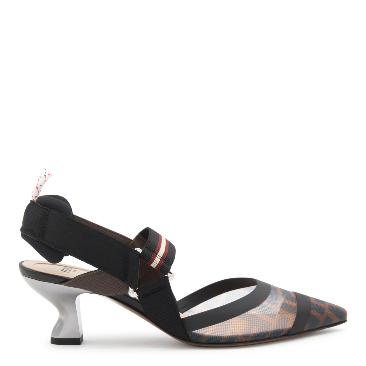 BROWN LEATHER COLIBRI PUMPS