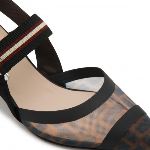 BROWN LEATHER COLIBRI PUMPS