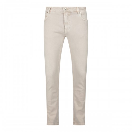 SAND COTTON JEANS