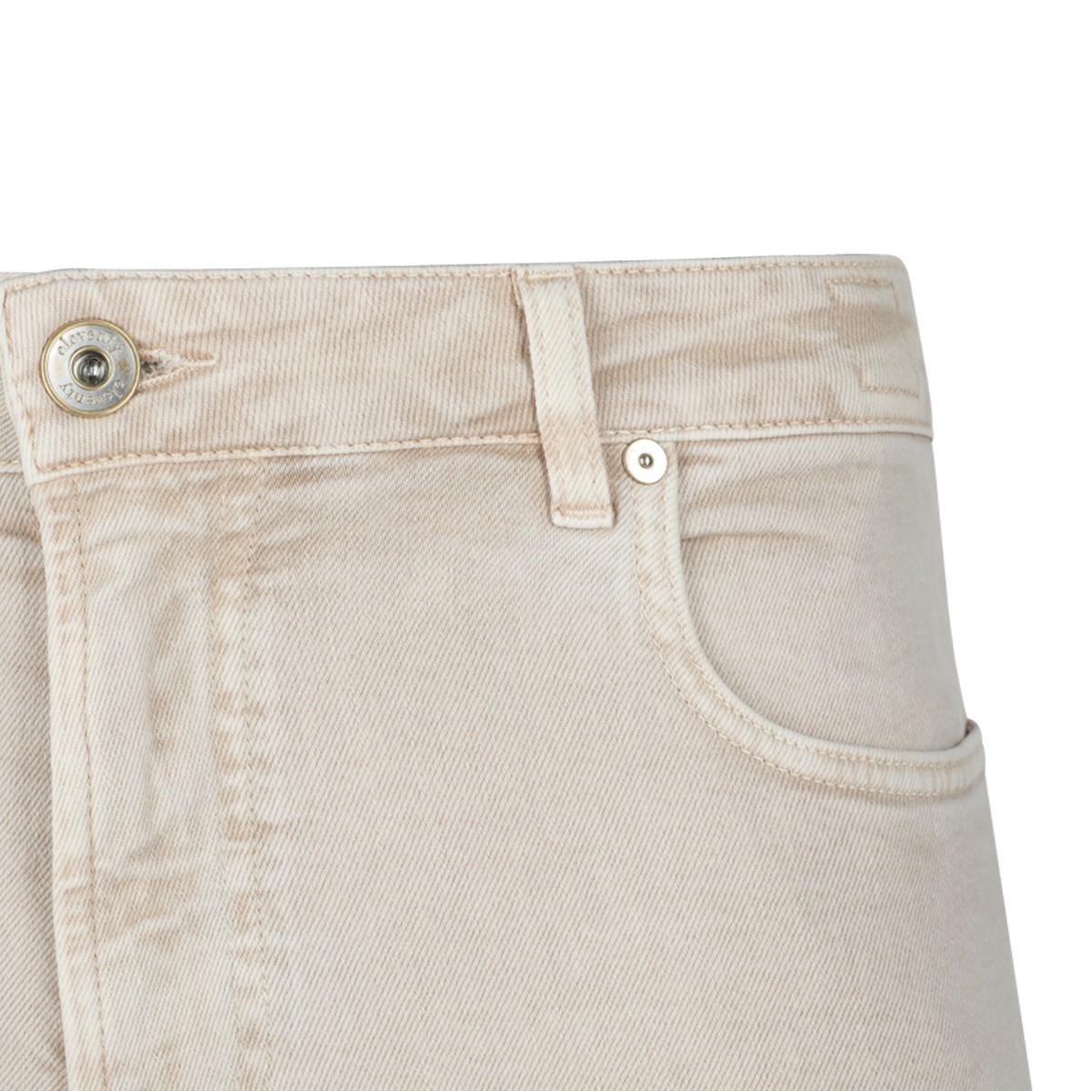 SAND COTTON JEANS