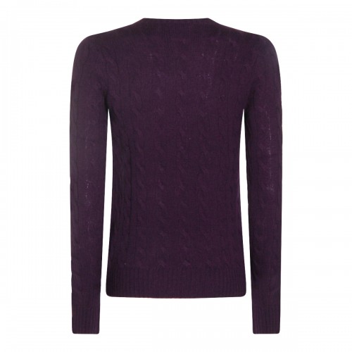 PURPLE WOOL KNITWEAR