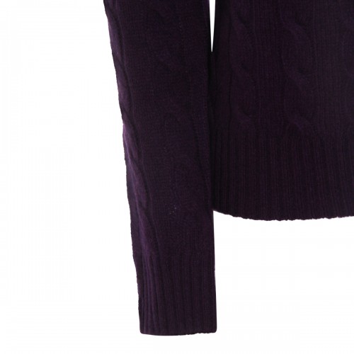 PURPLE WOOL KNITWEAR