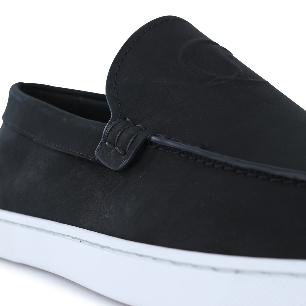 BLACK LEATHER SNEAKERS