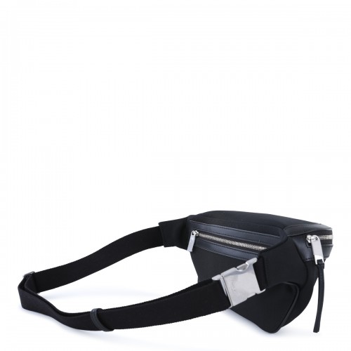 BLACK LEATHER BELT BAG