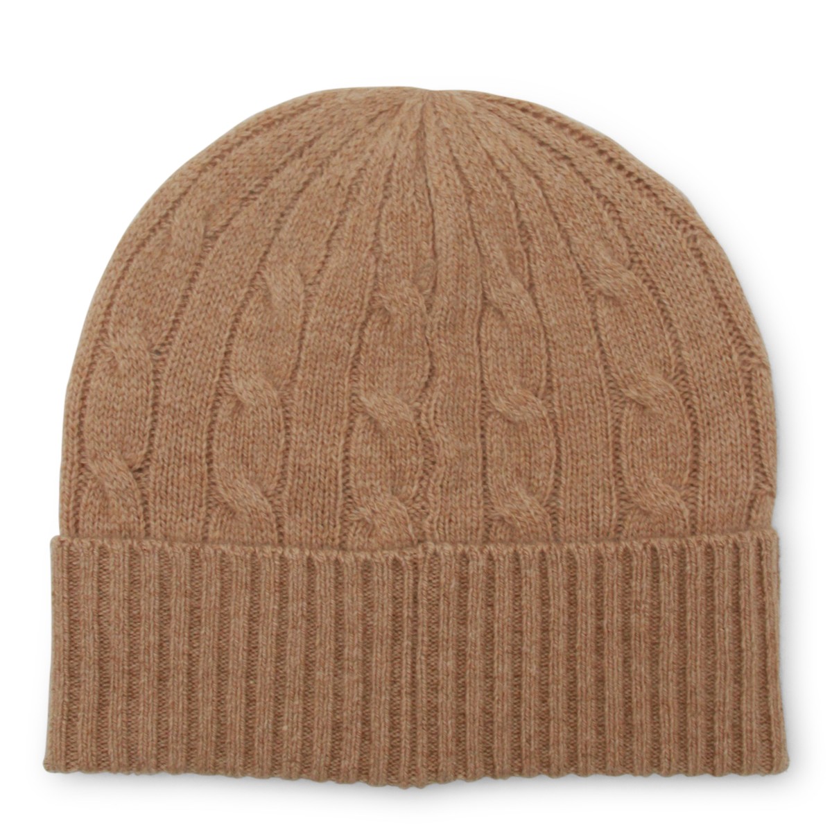 BEIGE WOOL BEANIE