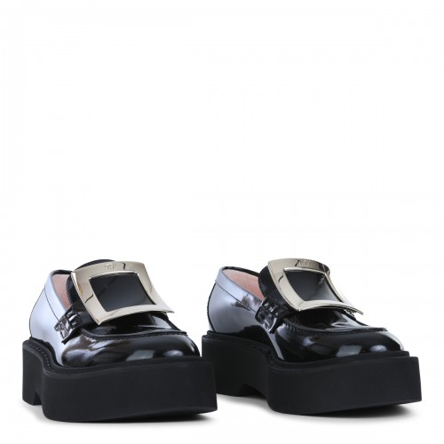 BLACK LEATHER LOAFERS