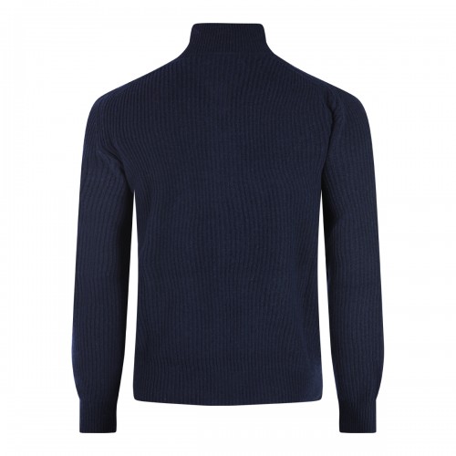 NAVY WOOL KNITWEAR