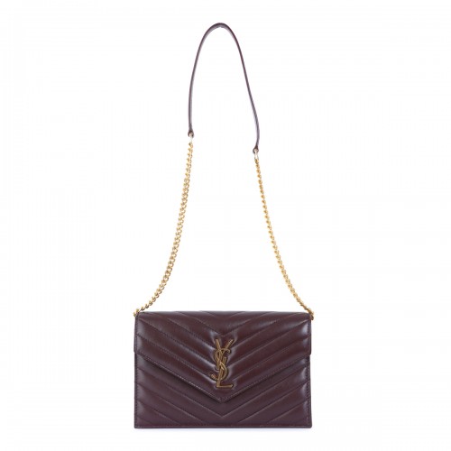 DARK RED LEATHER MINI BAG