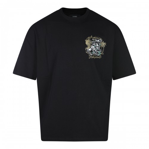 BLACK COTTON T-SHIRT