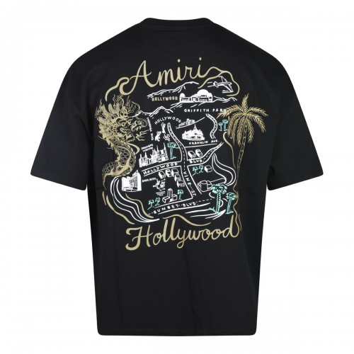 BLACK COTTON T-SHIRT