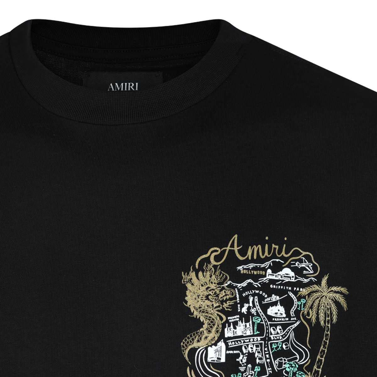 BLACK COTTON T-SHIRT