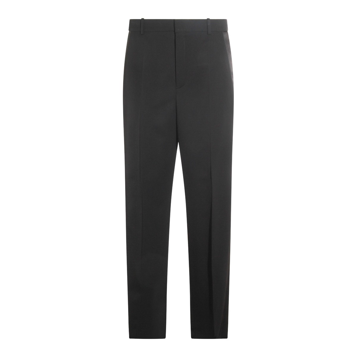 BLACK WOOL PANTS
