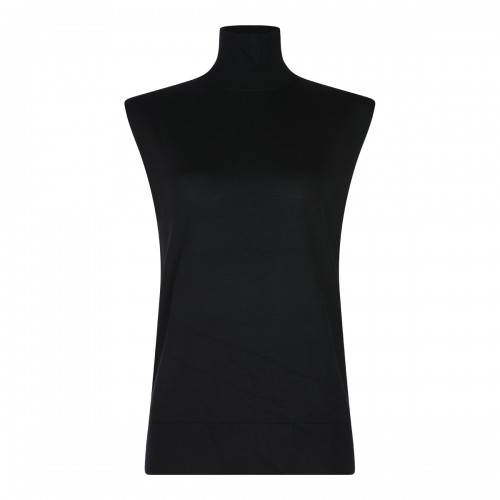 BLACK WOOL KNITWEAR