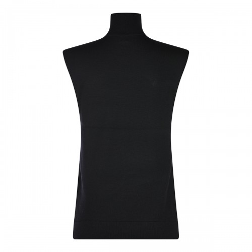 BLACK WOOL KNITWEAR