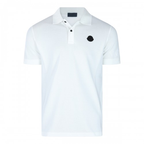 WHITE COTTON POLO SHIRT