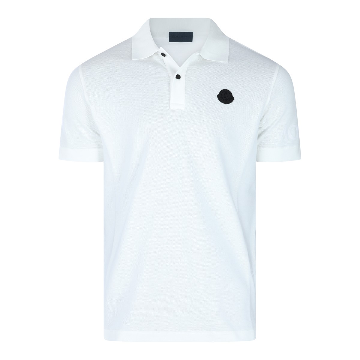 WHITE COTTON POLO SHIRT