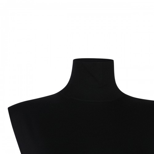 BLACK WOOL KNITWEAR