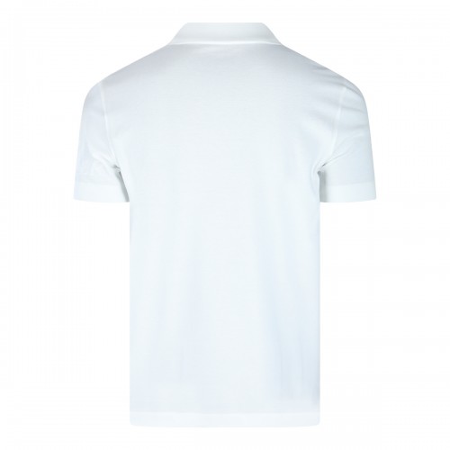 WHITE COTTON POLO SHIRT