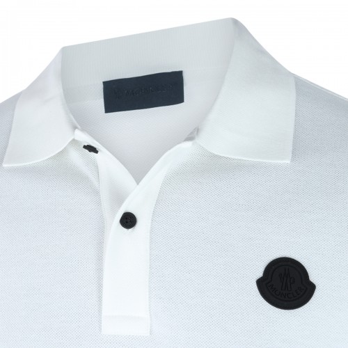 WHITE COTTON POLO SHIRT