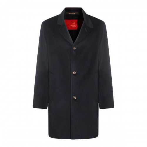 DARK BLUE CASHMERE COAT