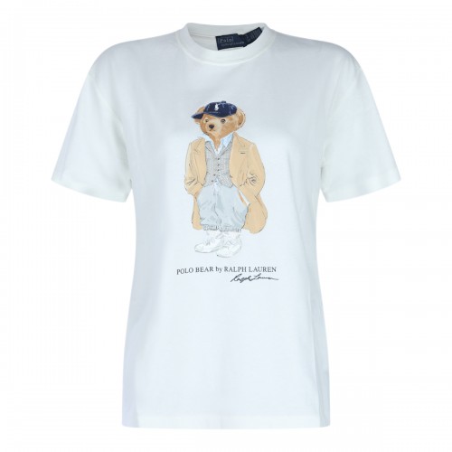 WHITE COTTON T-SHIRT