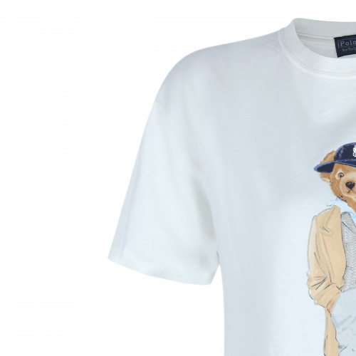 WHITE COTTON T-SHIRT