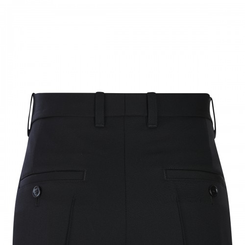 BLACK WOOL PANTS