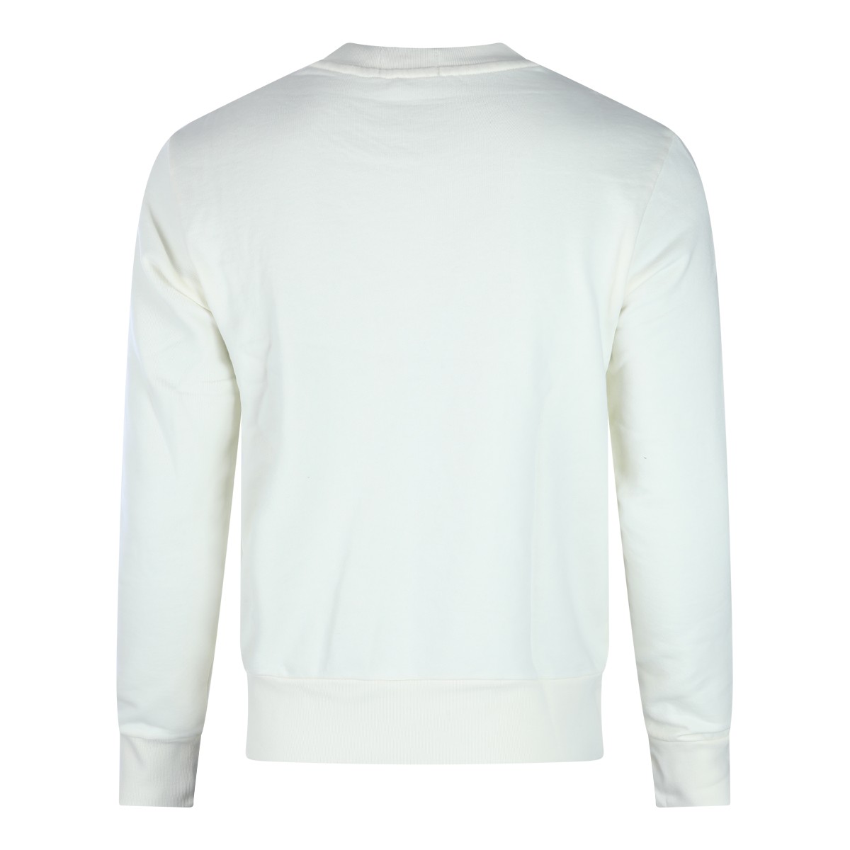 LIGHT CREAM COTTON SWEATSHIRT