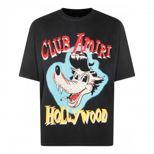 BLACK COTTON T-SHIRT