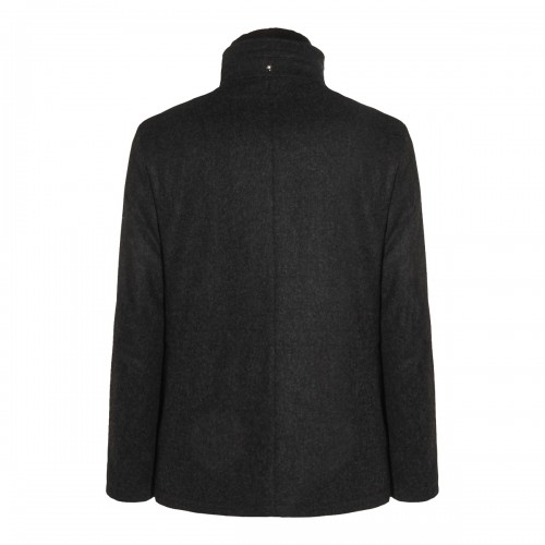 DARK GREY WOOL DOWN JACKET 2