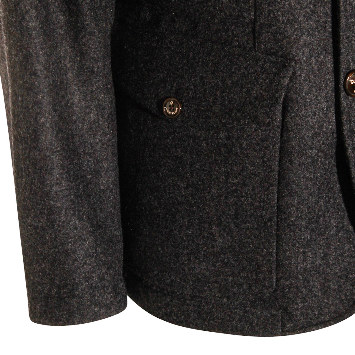 DARK GREY WOOL DOWN JACKET